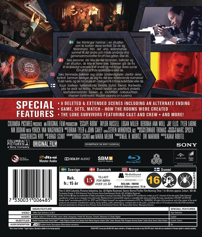 Escape Room 2019 Blu Ray Blu Ray Future Movie Shop